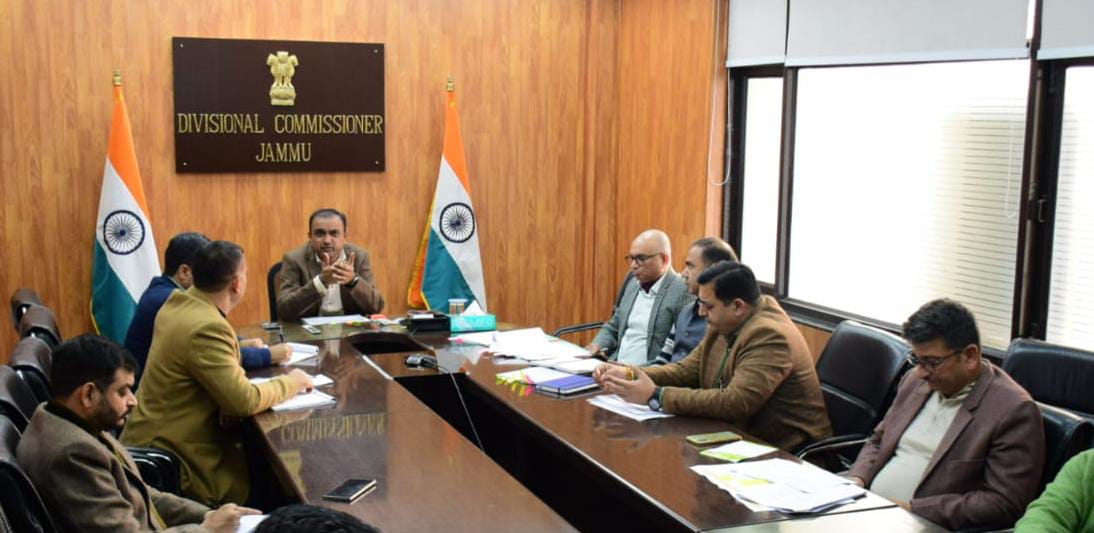 Div Com reviews progress of National Highway Projects, Delhi-Amritsar-Katra Expressway, major roads in Jammu Division