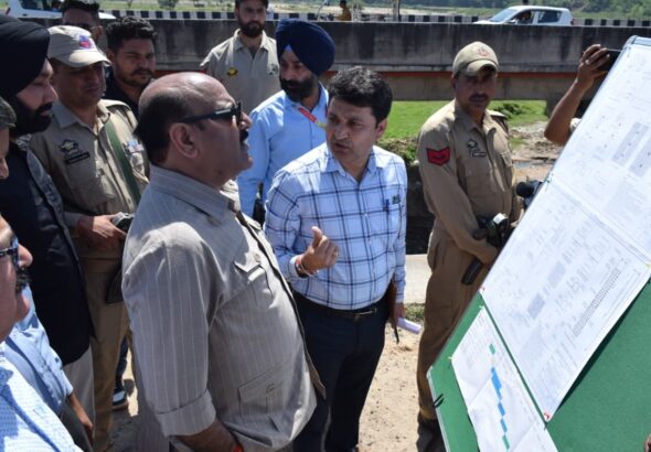 Deputy CM inspects work on Bridge Project at Meeran Sahib_ emphasizes quality, timely completion-13-1