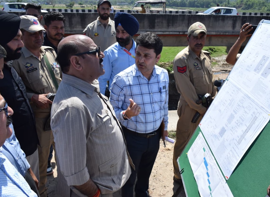 Deputy CM inspects work on Bridge Project at Meeran Sahib_ emphasizes quality, timely completion-13-1