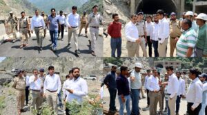 DC Ramban inspects progress of work on NH-44