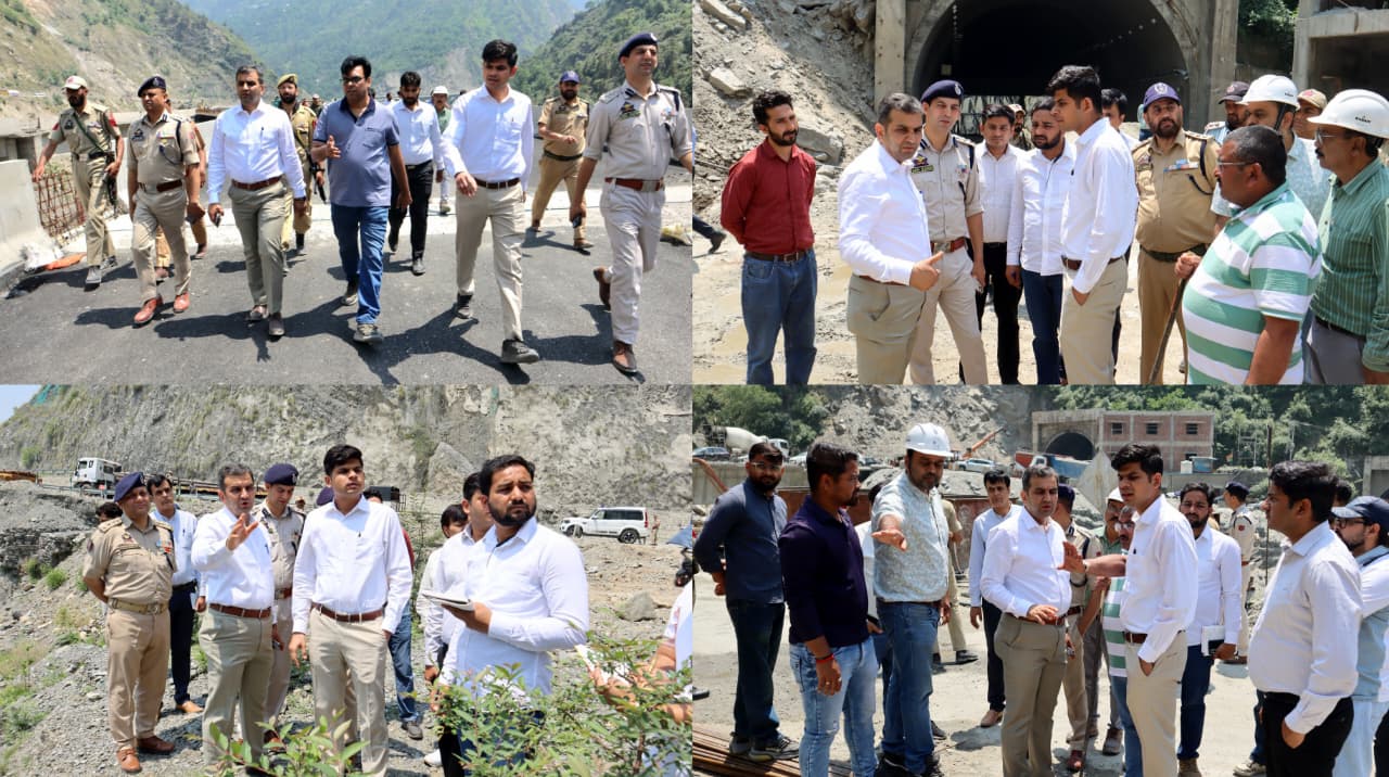 DC Ramban inspects progress of work on NH-44