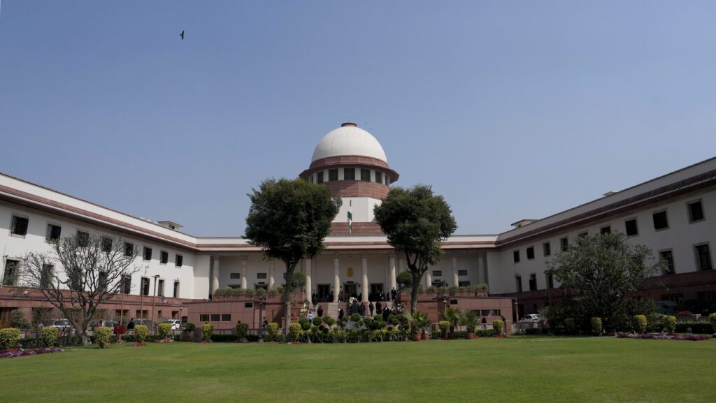 FILE - A view of Supreme Court of India (building)