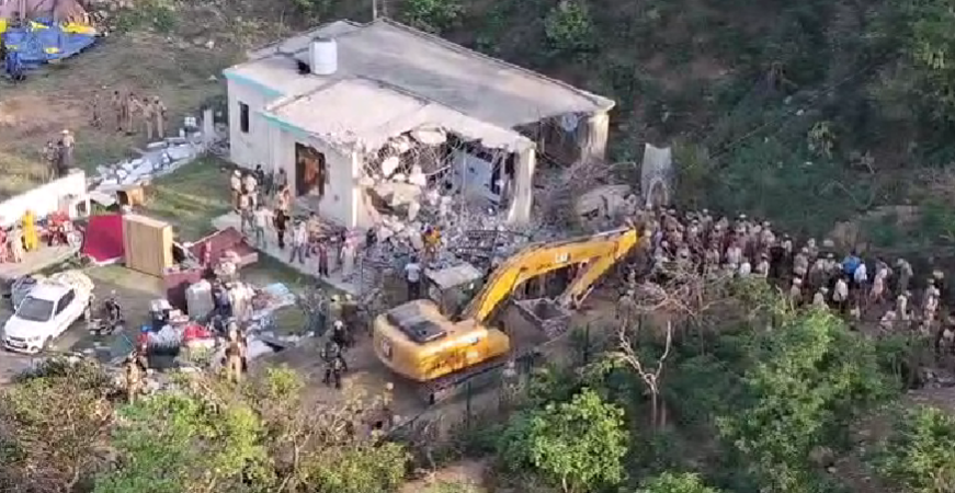 Anti-encroachment drive in Jammu