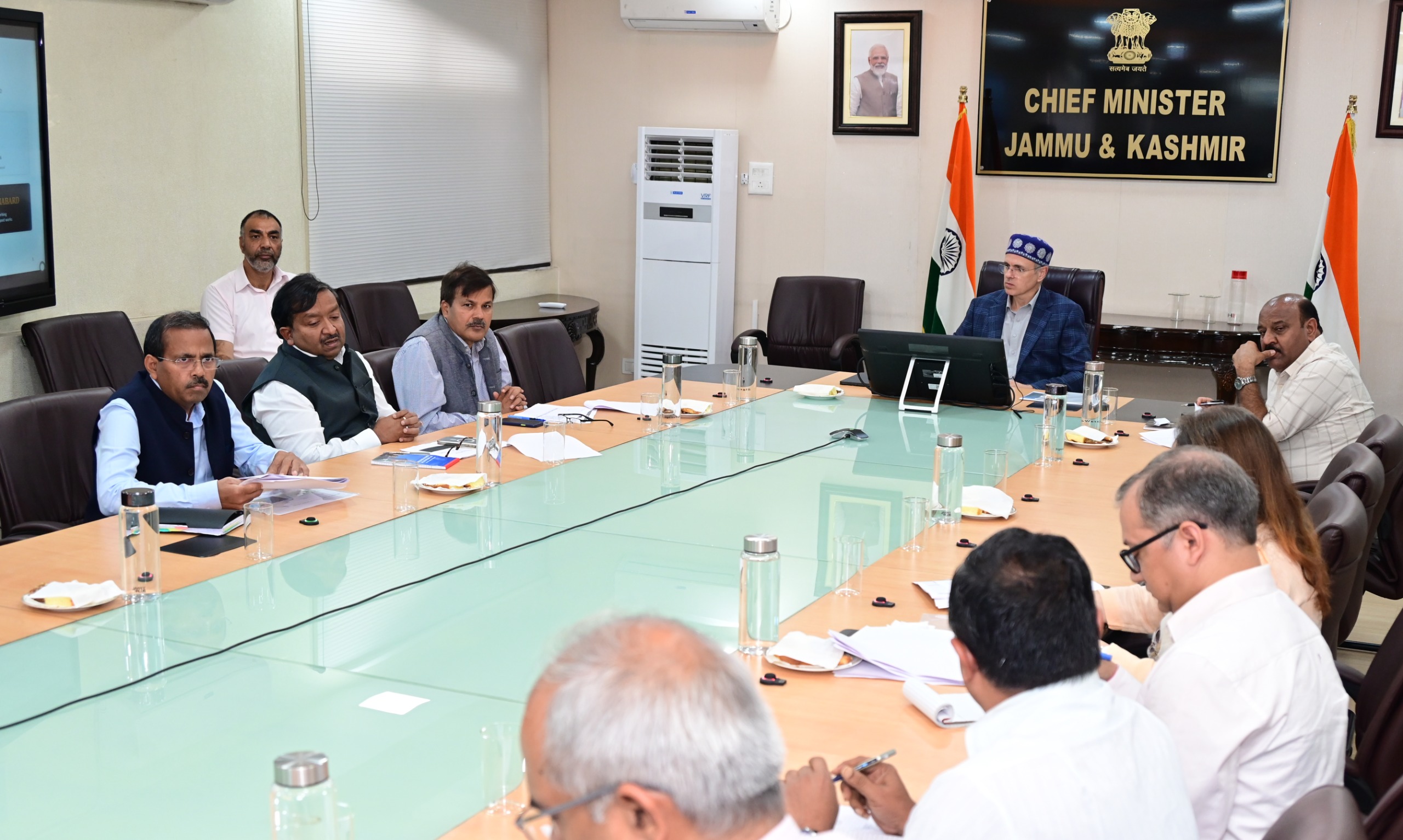 CM Omar Abdullah reviews PMGSY implementation across J&K, stresses timely completion of rural road projects-23-1