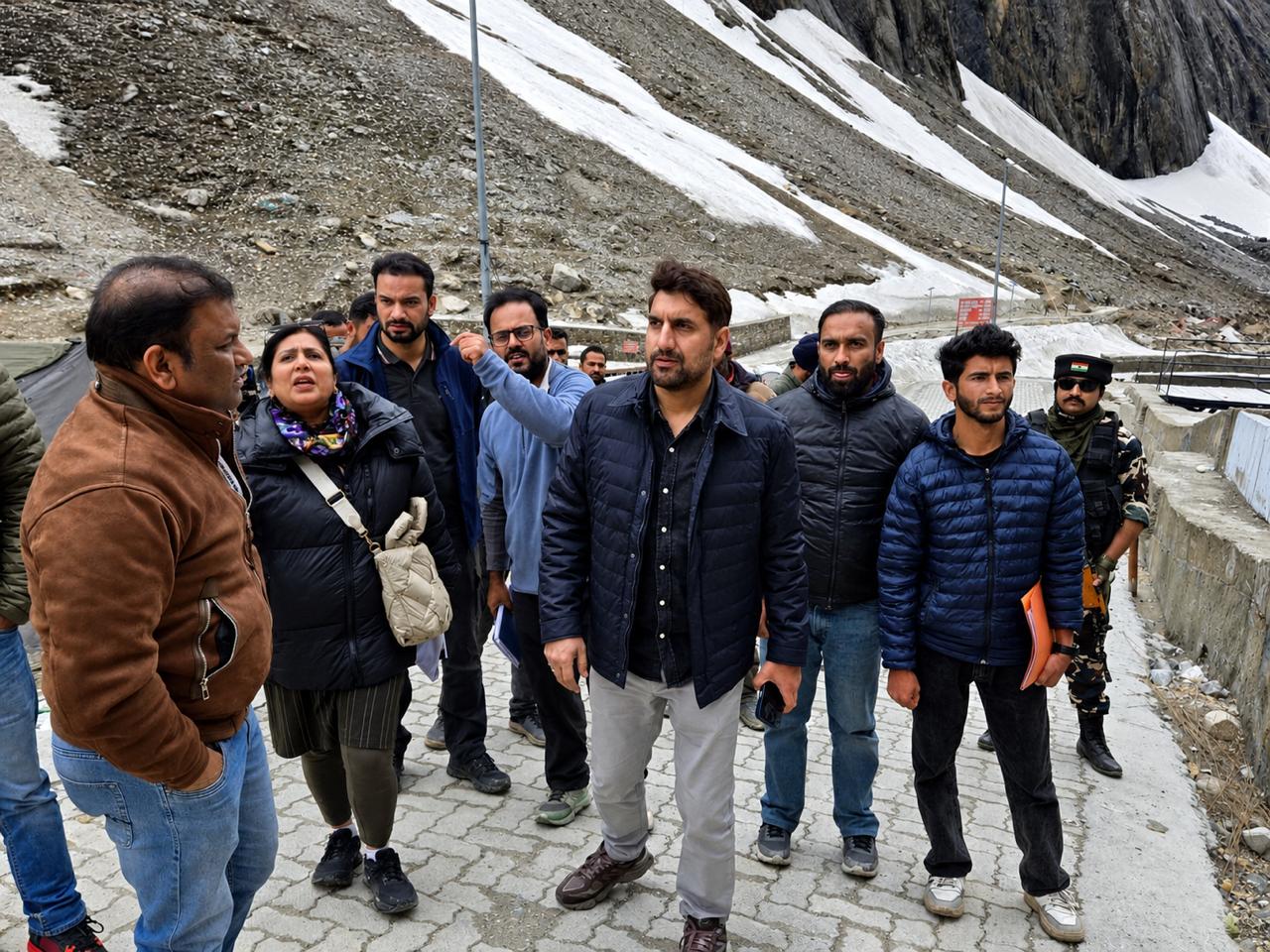 Secretary RDD reviews sanitation preparedness near Holy Cave for SANJY-20