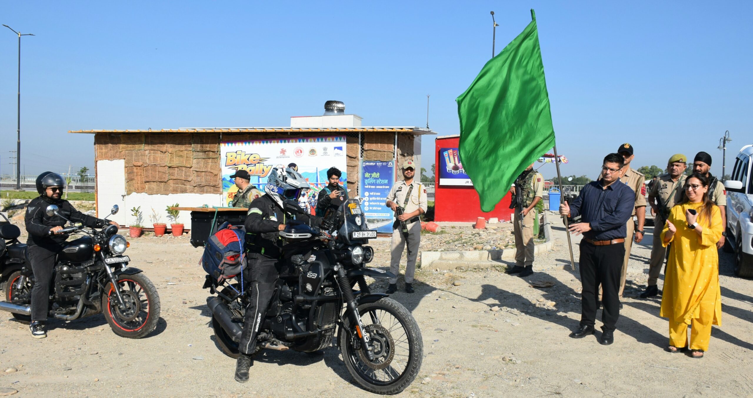 Div Com Jammu flags off JammuûBasohli Bike Ride to promote tourism, cultural heritage and drug-free youth